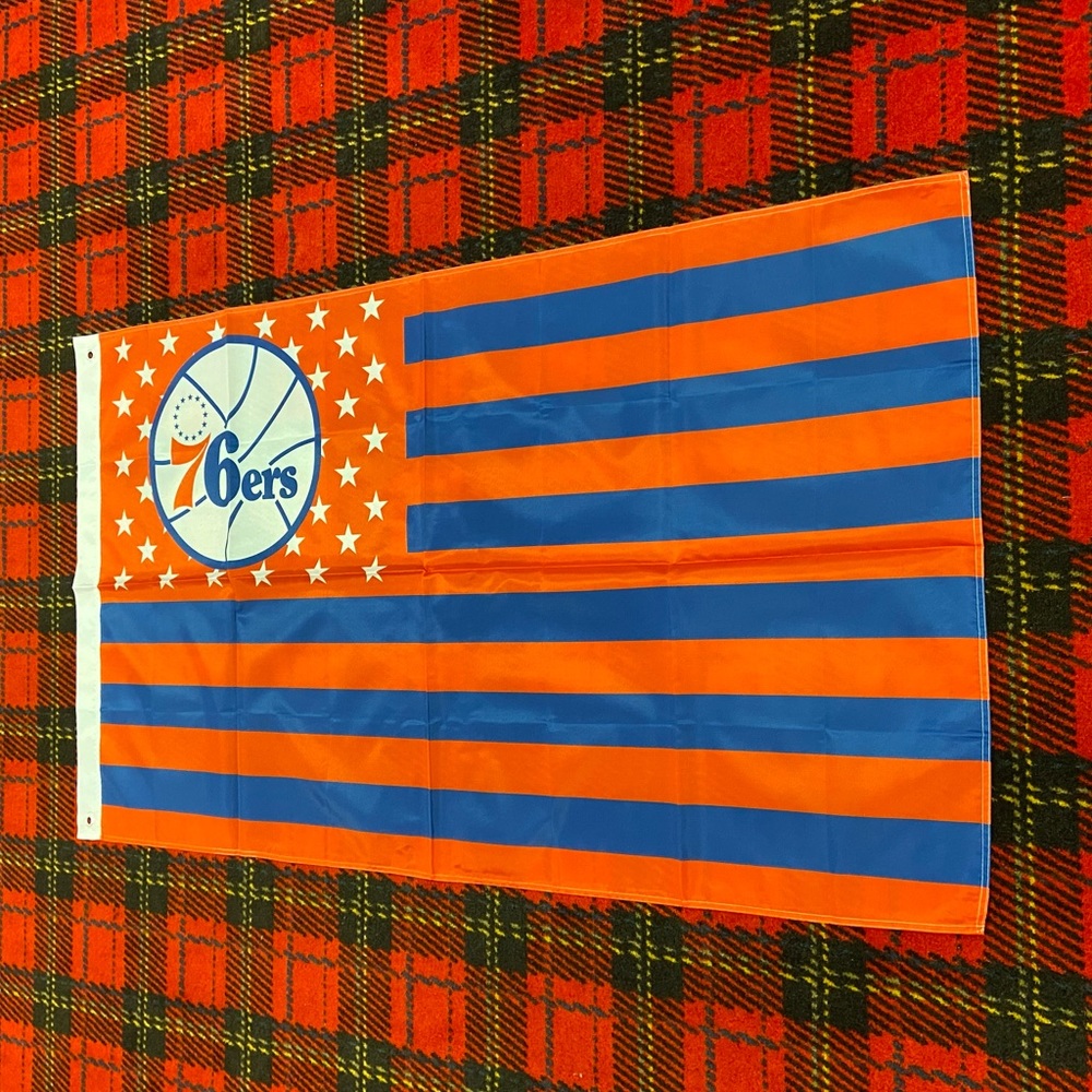 Brand new Philadelphia 76ers banner flag